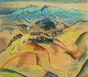 Abstract Mountain Landscape 1930 By Will Henry Stevens