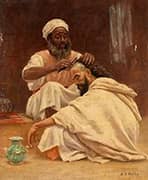 A Barber Morocco 1890 By Aloysius O'Kelly