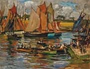 Activities at The Docks By Aloysius O'Kelly