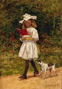 A Young Girl Reading 1910 By Aloysius O'Kelly