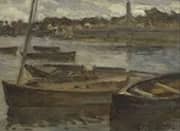 Boats Outside Concarneau By Aloysius O'Kelly