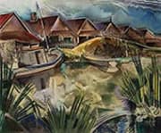 Untitled Fishing Boat 1934 By Will Henry Stevens