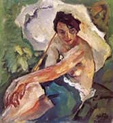 Evening Sun Adelheid By Leo Putz
