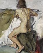 Seated Female Nude By Leo Putz
