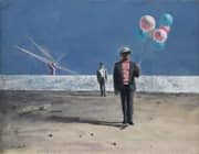 Man with Balloons 1960 By Hughie Lee-Smith
