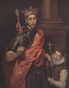 A Saintly King By El Greco