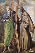 St Andrew and St Francis By El Greco