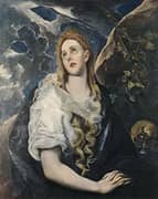 The Penitent Magdalene By El Greco