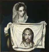 Veronica with the Holy Face By El Greco