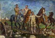 Bathing Horses c1928 By Pyotr Konchalovsky