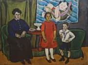Portrait of the Artist's Family 1911 By Pyotr Konchalovsky