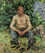 Portrait of the Mole Catcher Fedor Petrovich By Pyotr Konchalovsky