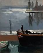 View of the Seine at Ablon 1926 By Emilie Charmy