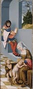 Mary Salome and Zebedaeus with their Sons By Lucas Cranach the Elder