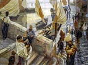 After the Rain in Chioggia By Ettore Tito