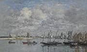 Camaret le Port By Eugene Boudin