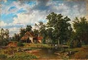 Idyll at the Forest Pond 1856 By Morten Muller