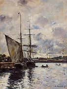 Deauville the Harbor 1897 By Eugene Boudin