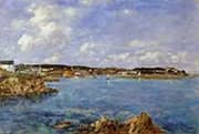 Douarnenez the Bay View of Tristan Isle 1897 By Eugene Boudin