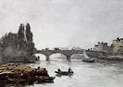Rouen the Pont Corneille Fog Effect 1896 By Eugene Boudin