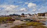 The Port of Trouville Low Tide 1897 By Eugene Boudin