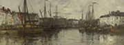 Brussels Harbour By Eugene Boudin