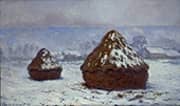 Grainstacks Snow Effect 1891 By Claude Monet