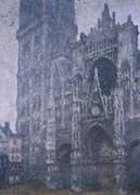 Rouen Cathedral Grey Weather 1894 By Claude Monet
