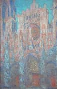 Rouen Cathedral Red Sunlight By Claude Monet