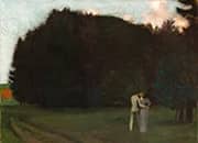 Lovers on the Edge of the Forest By Franz von Stuck
