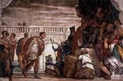 Saint Sebastian Reproving Diocletian By Paolo Veronese