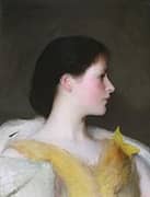 Girl Head Lydia Hatch By Edmund Tarbell