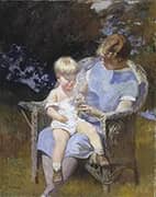Marjorie and Little Edmund 1928 By Edmund Tarbell