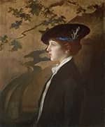 Mary with a Black Hat 1916 By Edmund Tarbell