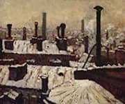 Roofs Under the Snow Paris By Gustave Caillebotte