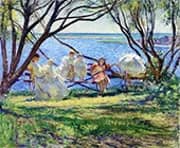 My Family at Cotuit By Edmund Tarbell