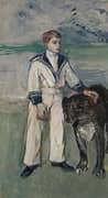 The Child with Dog Son of Madame Marthe 1900 By Henri De Toulouse Lautrec