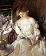Reading Young Woman By Edmund Tarbell