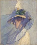 The Blue Veil 1898 By Edmund Tarbell