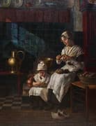 Peeling Potatoes By Walter Firle