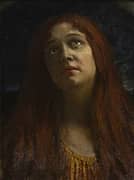 Portrait of a Red Haired Woman By Walter Firle