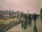 Quai Aux Fleurs Paris 1911 By Luther Emerson van Gorder