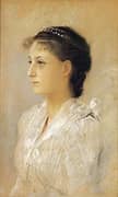 Emilie Floge at the Age of Seventeen 1891 By Gustav Klimt