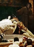 The Death of Romeo and Juliet (Detail) By Gustav Klimt