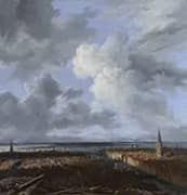 A Panoramic View of Amsterdam Looking Towards IJ By Jacob van Ruisdael