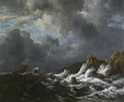 View from the Coast of Norway c1660 By Jacob van Ruisdael