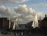 View of the Damrak in Amsterdam c1670 By Jacob van Ruisdael