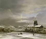 Winter Landscape By Jacob van Ruisdael