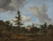 Country House in a Park c1675 By Jacob van Ruisdael