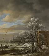 Winter Landscape 1660 By Jacob van Ruisdael